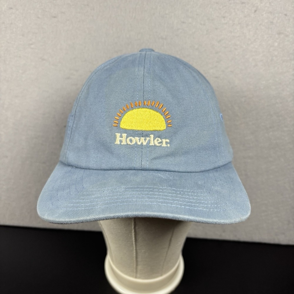 Howler Brothers Hat Camping Savannah Sunrise Casual Adult Strapback Cap Blue